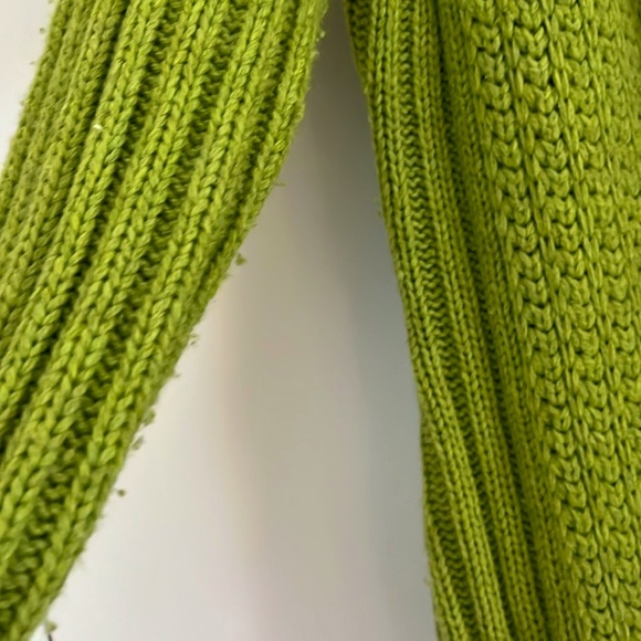 Vintage Sundance Green Lambswool Blend Snap Front Cardigan Coat - Picture 7 of 10